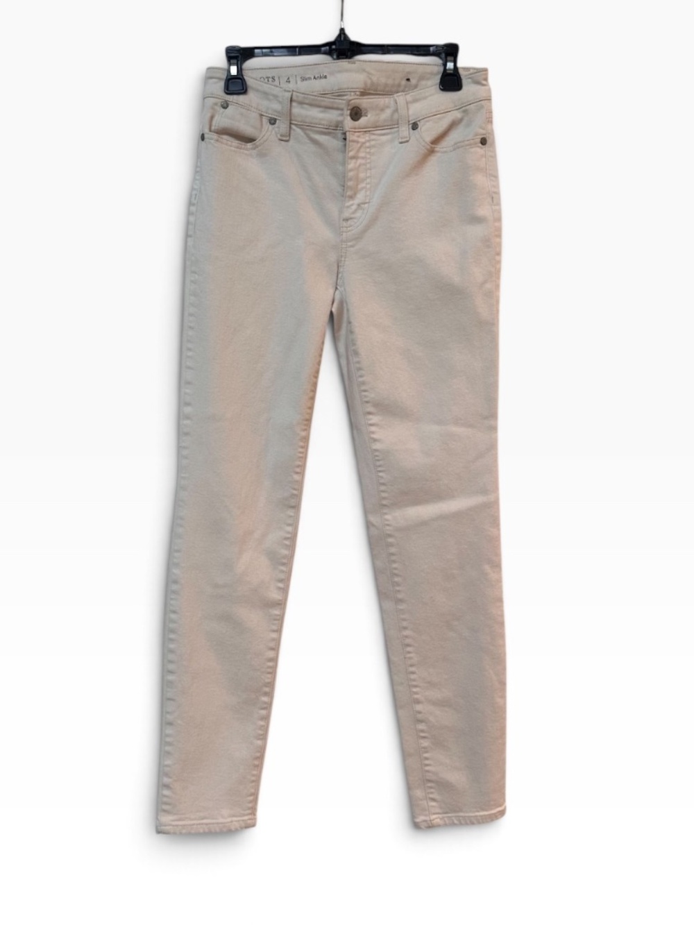 Talbots Flawless Ivory Slim Ankle Pants Size 4